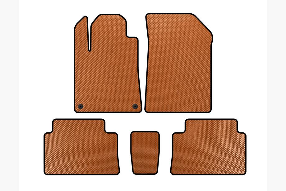 Citroen C-5 2001-2008 гг. Коврики EVA (Оранжевые) Image