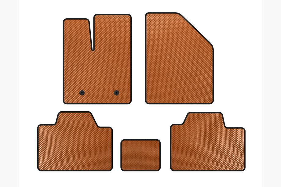 Ford Edge 2006-2014 гг. Коврики EVA (Оранжевые) Image