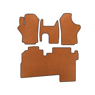 Коврики EVA (2004-2007, 2 ряда, 8-местный, Оранжевые) Hyundai H200, H1, Starex 1998-2007 гг.