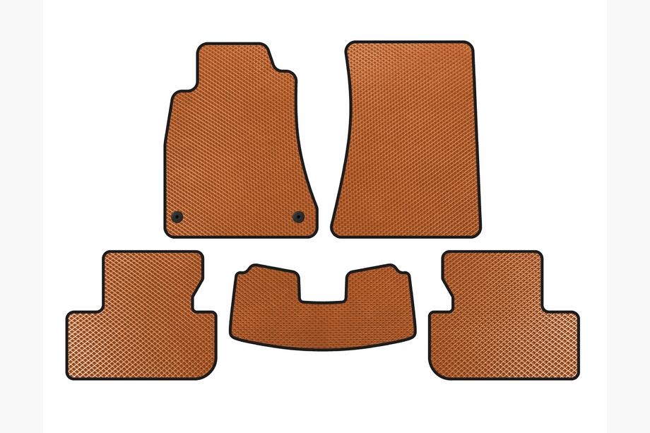 Lexus IS 2005-2013 гг. Коврики EVA (SD, Без полного привода, Оранжевые) Image