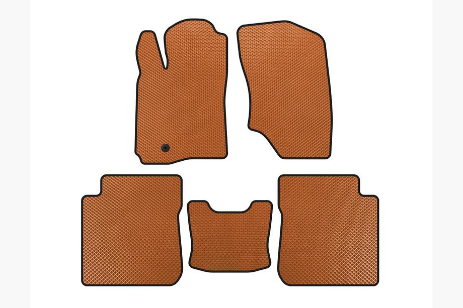 Mitsubishi Outlander 2001-2006 гг. Коврики EVA (Оранжевые) Image