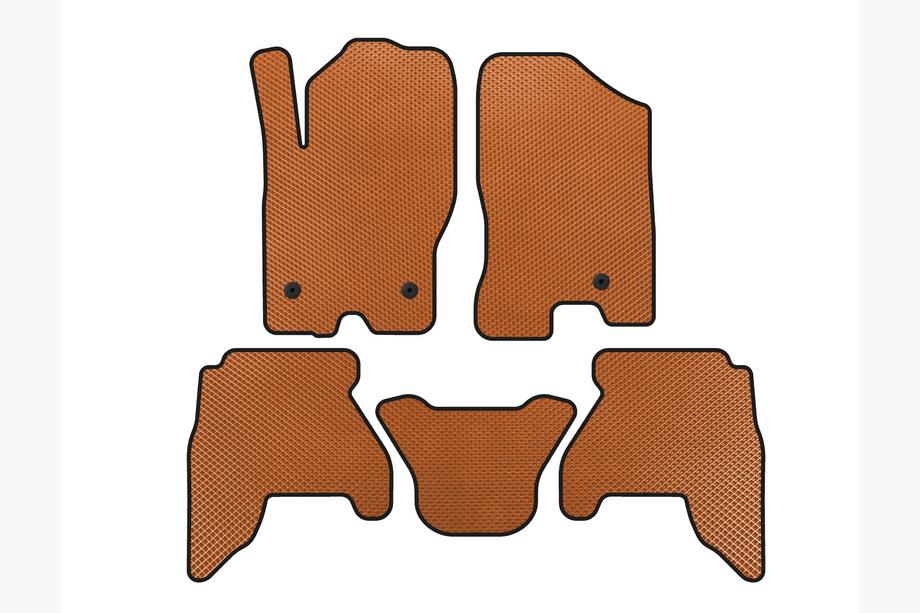 Nissan Pathfinder R51 2005-2014 гг. Коврики EVA (2 ряда, Оранжевый, 2010-2014) Image