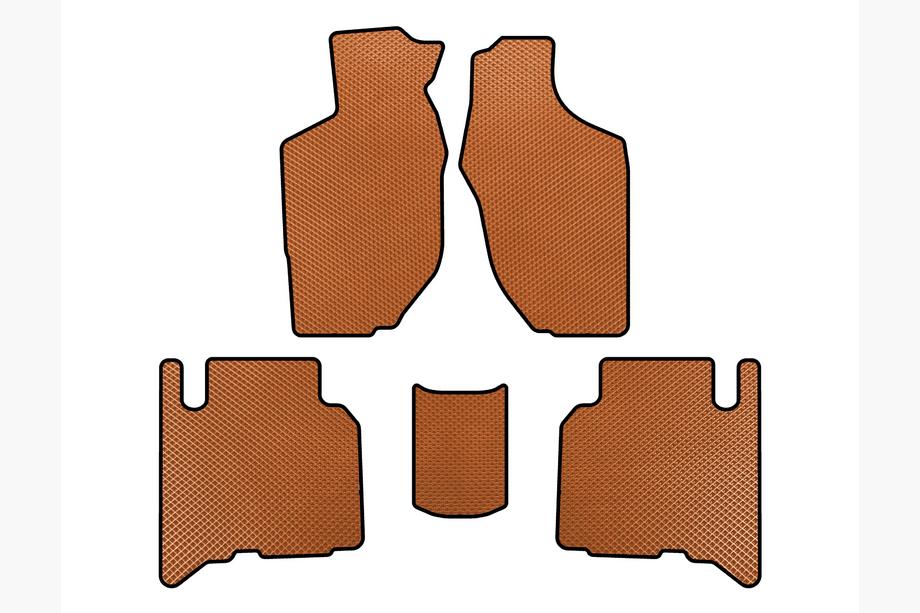Opel Frontera 1998-2003 гг. Коврики EVA (5-дверный, Оранжевый) Image