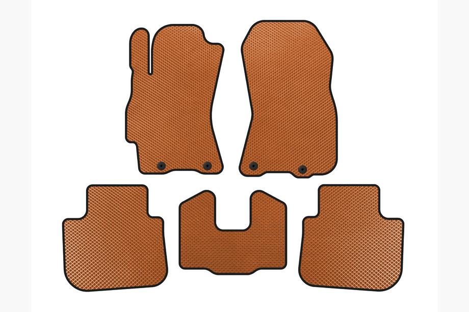 Subaru Outback 2009-2014 гг. Коврики EVA (Оранжевые) Image