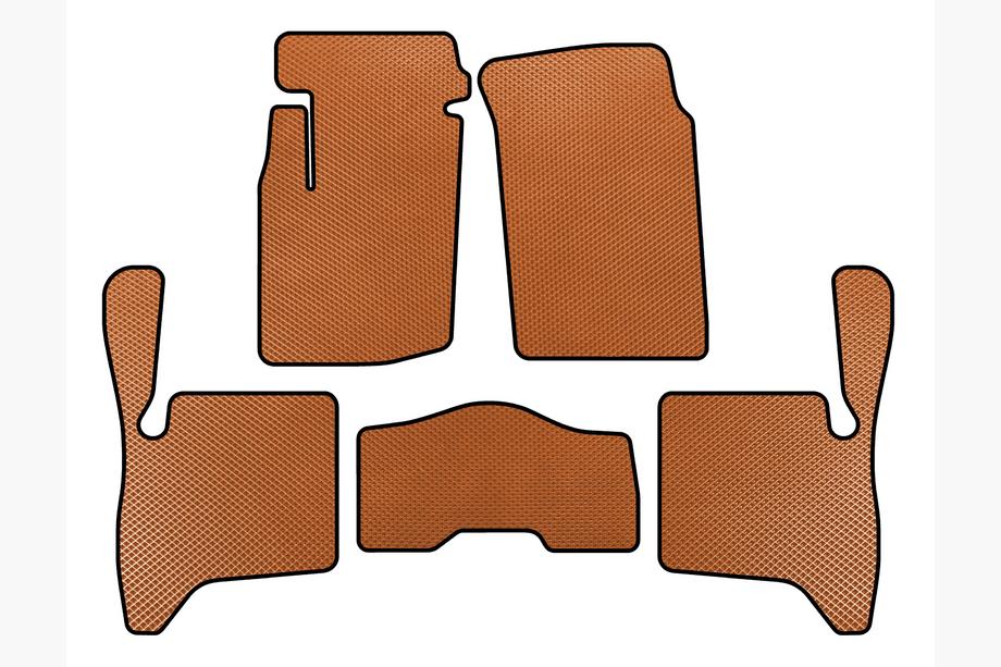 Suzuki Vitara 1998-2006 гг. Коврики EVA (3-дверный, Оранжевый) Image