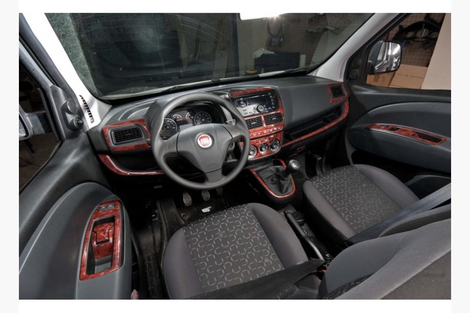 Fiat Doblo II 2010-2022 гг. Накладки на Панель Приборов (2010-2015) Алюминий Фото 3