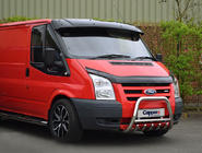 Ford Transit 2000–2014 гг. Козырек на лобовое стекло (черный глянец, 5мм) фото 16