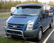Ford Transit 2000–2014 гг. Козырек на лобовое стекло (черный глянец, 5мм) фото 11