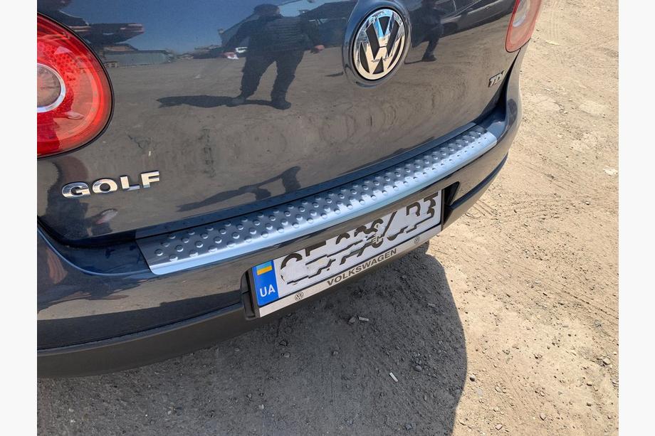 Volkswagen Golf 5 2003-2009 гг. Накладка на задний бампер OmsaLine нержавеющая сталь Фото 4