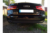 Audi A6 C7 2011-2017 гг. Накладка на багажник нержавейка фото 3