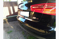 Audi A6 C7 2011-2017 гг. Накладка на багажник нержавейка фото 2