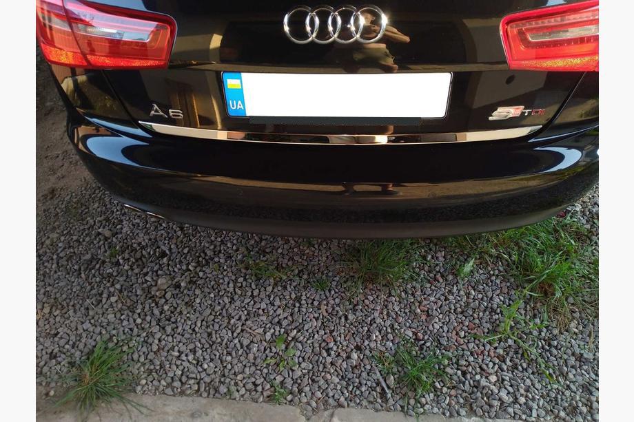 Audi A6 C7 2011-2017 гг. Накладка на багажник нержавейка Image