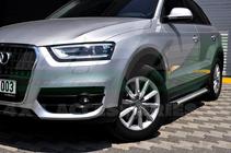 Audi Q3 2011-2019 гг. Боковые пороги Allmond (2 шт., алюминий) фото 3
