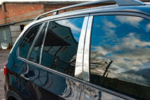 BMW X5 E70 2007-2013 гг. Накладки на дверные стойки из нержавеющей стали фото 2