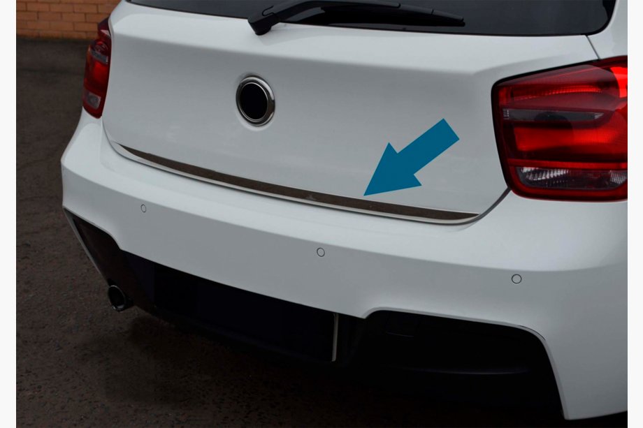BMW 1 серия F20/F21 2011-2019 гг. Накладка на багажник нержавейка Фото 3
