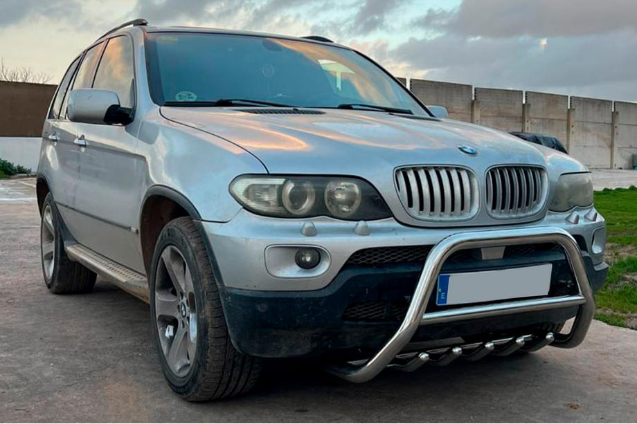 BMW X5 E53 1999–2006 гг. Кенгурятник WT003 (нержавейка) Image