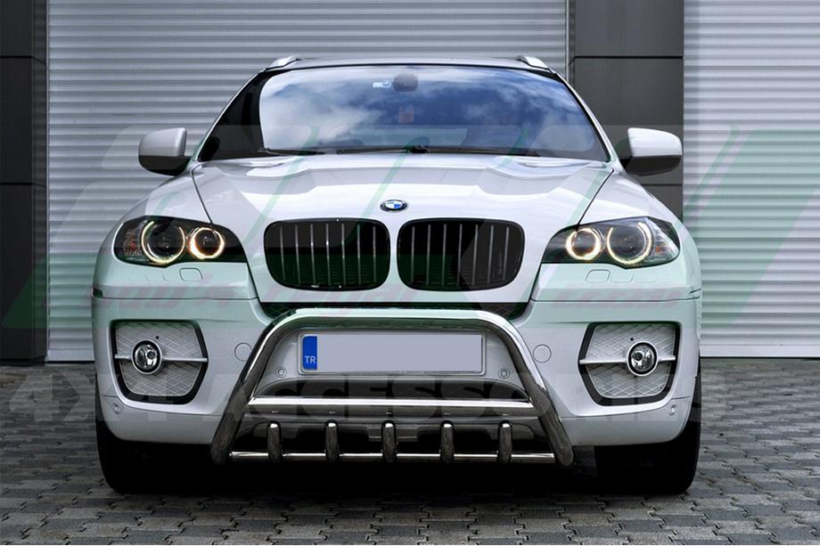 BMW X5 E70 2007-2013 гг. Кенгурятник WT003 (нержавейка) 50мм Image