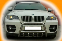 BMW X6 E71 2008–2014 гг. Кенгурятник WT003 (нержавейка) 60мм фото 4