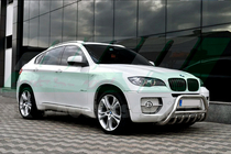 BMW X6 E71 2008–2014 гг. Кенгурятник WT003 (нержавейка) 60мм фото 2