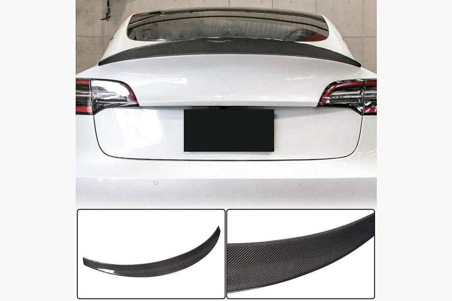 Tesla Model 3 2017- гг. Задний спойлер V10 (2017-2023, Карбон) Image