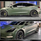 Tesla Model 3 2017- гг. Карбоновые накладки на пороги V2 (2016-2022) фото 6