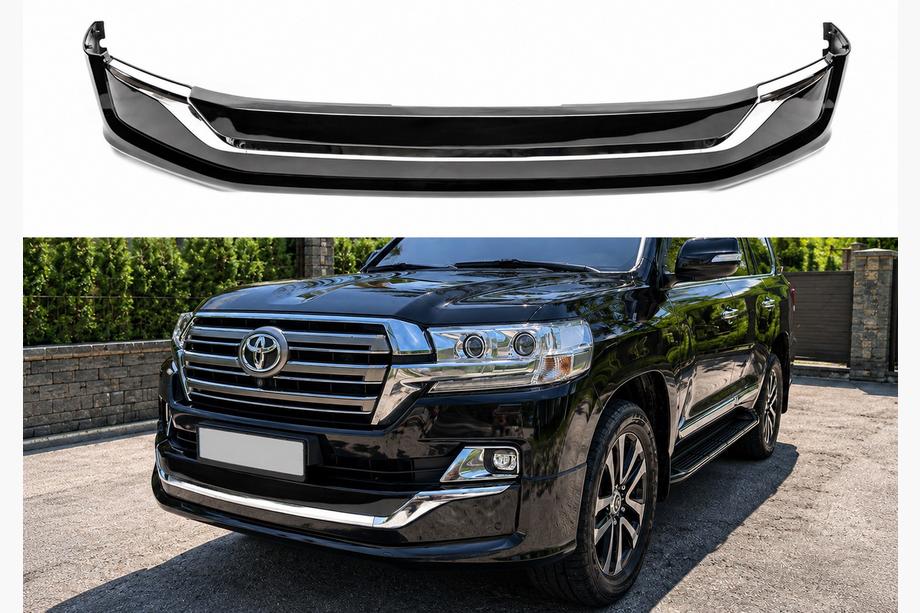 Toyota Land Cruiser 200 2007-2021 гг. Передняя накладка 2016↗ (Executive 2019) Белый Фото 1