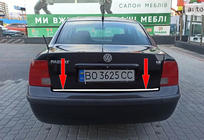 Volkswagen Passat B5 1997-2005 гг. Накладка на багажник SD 1996-2001 нержавейка фото 1