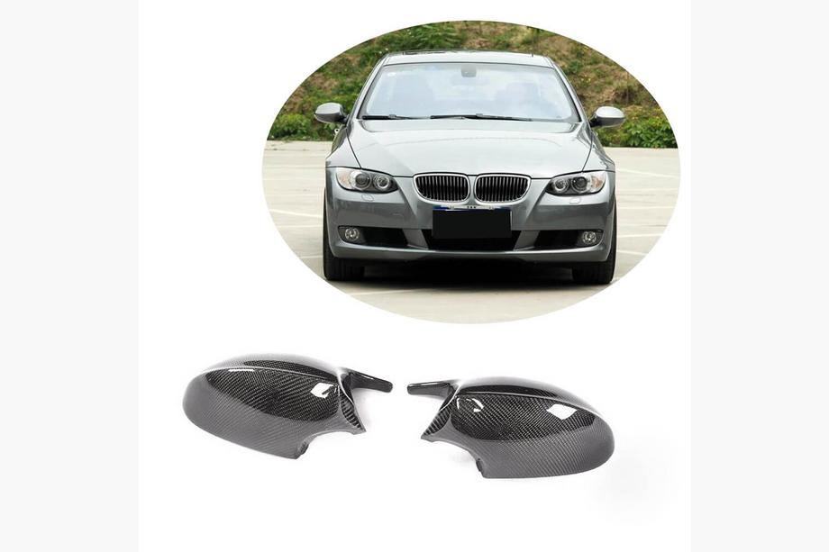 BMW 3 серия E90/E91 2005-2011 гг. Накладки на Зеркала V2 (для E90/E91 2005-2008, E92/E93 2006-2009, Карбон) Image