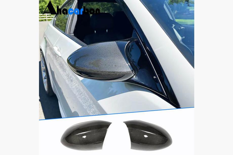 BMW 3 серия E90/E91 2005-2011 гг. Накладки на Зеркала V1 (для M3, Карбон) Image