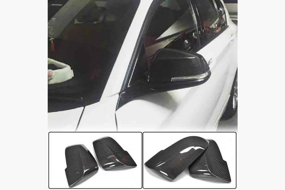 BMW 7 серия F01/F02 2008-2015 гг. Накладки на Зеркала V3 (Карбон) Image