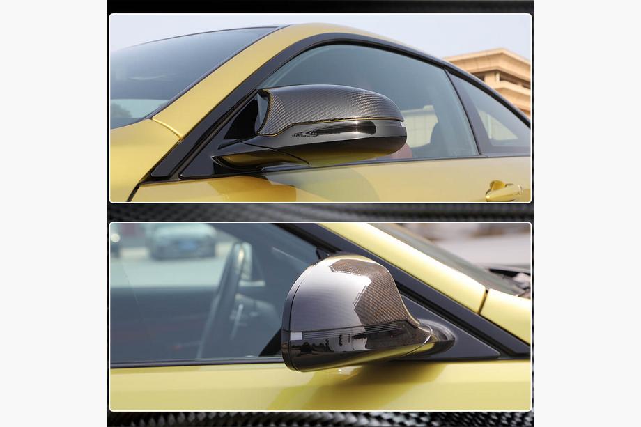 BMW 4 серия F32/F33/F36 2012-2020 гг. Накладки на Зеркала Сухой Карбон V2 (для M4) Фото 4