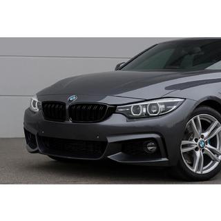 Решетки радиатора M-Look (для F80 M3, Черный Глянец) BMW 3 серия F30/F31 2012-2019 гг. фото 1