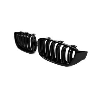 Решетки радиатора M-Look (для F80 M3, Черный Глянец) BMW 3 серия F30/F31 2012-2019 гг. фото 3