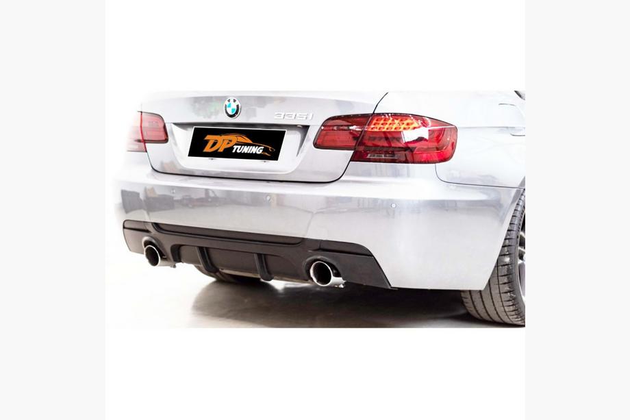 BMW 3 серия E92/E93 2006–2013 гг. Диффузор заднего бампера DPT (для E92 M-Sport, Черный Глянец) Image