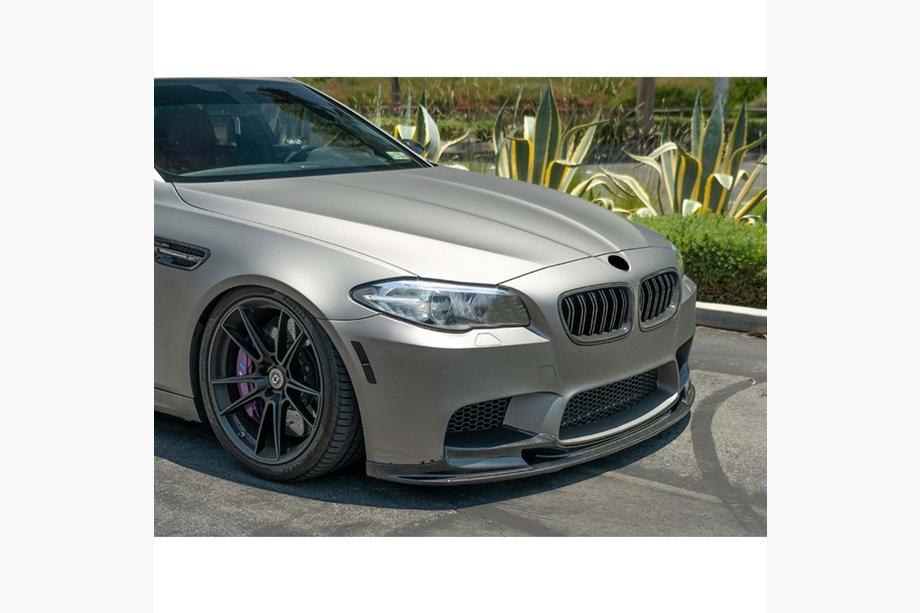 BMW 5 серия F10/F11 2010–2016 гг. Передний лип-спойлер DPT V2 (Для M5, Черный Глянец) Image