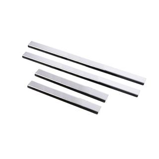 Накладки на пороги Carmos (4 шт, нержавейка) Toyota Hilux 2006-2015 гг. фото 3