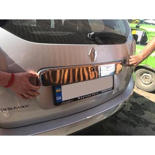 Полная накладка над номером (нержавейка) Dacia Duster 2008-2018 гг. фото 2