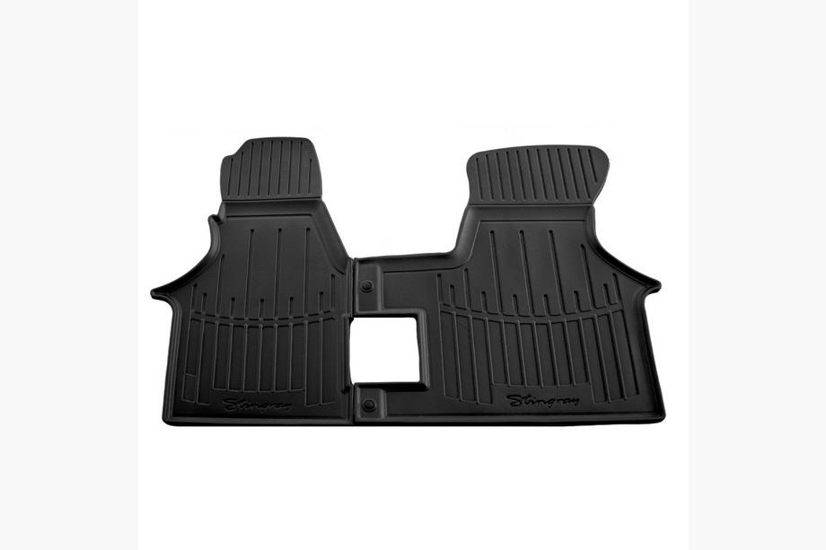 Volkswagen T4 Caravelle/Multivan 1990–2003 гг. Передние резиновые коврики Stingray 3D (2 шт) Image