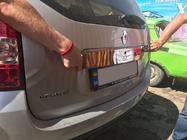 Renault Duster 2008–2017 гг. Хромированная накладка над номером Цельная (нержавейка) фото 4