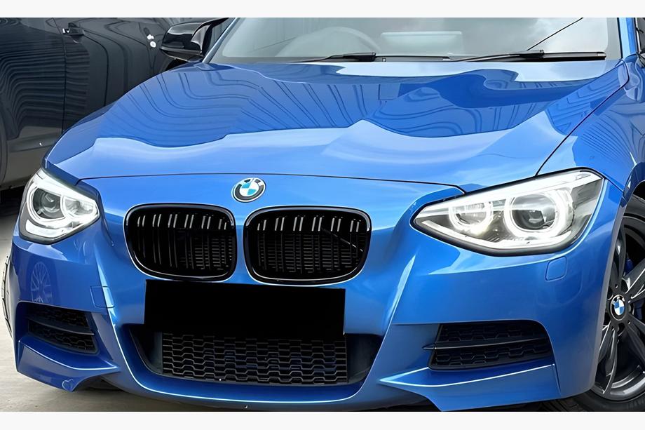 BMW 1 серия F20/F21 2011-2019 гг. Решетки радиатора M-Look (2011-2014, Черный Глянец) Image