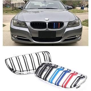 Решетки радиатора M-Look (для E-90/91 2008-2011, M-Color с хромированной окантовкой) BMW 3 серия E90/E91 2005-2011 гг. фото 2
