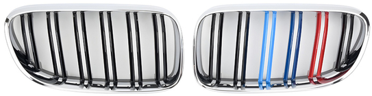 BMW 3 серия E92/E93 2006–2013 гг. Решетки радиатора M-Look (для 2005-2009, M-Color с хромированной окантовкой) фото 2