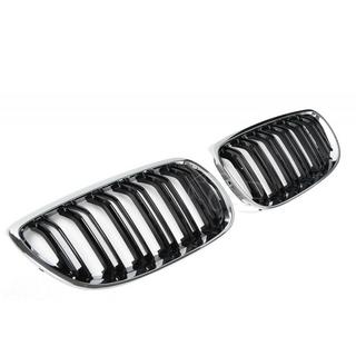 Решетки M-Look (для 2005-2009, черный глянец с хромированной окантовкой) BMW 3 серия E92/E93 2006–2013 гг. фото 2