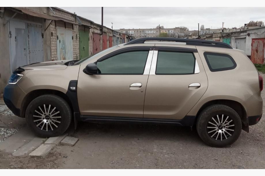 Dacia Duster 2008-2018 гг. Накладки на дверные стойки из нержавеющей стали (6 шт) Image