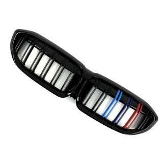 Решетки M-Look V2 (2018-2022, M-Color с черной окантовкой) BMW 3 серия G20/G21 2018- гг. фото 3