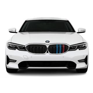 Ноздри M-Look V2 (2018-2022, M-Color с хромированной окантовкой) BMW 3 серия G20/G21 2018- гг. фото 1