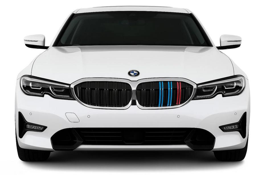 BMW 3 серия G20/G21 2018- гг. Ноздри M-Look V2 (2018-2022, M-Color с хромированной окантовкой) Фото 1