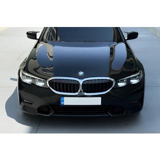 Ноздри 1 Полоса (2018-2022, Черный Глянец с Хромированной Окантовкой) BMW 3 серия G20/G21 2018- гг. фото 1