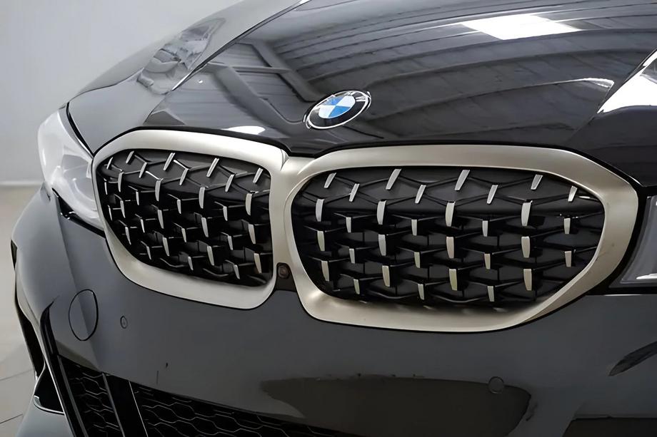 BMW 3 серия G20/G21 2018- гг. Ноздри Diamond Silver (2018-2022, окантовка матовый хром) Фото 3