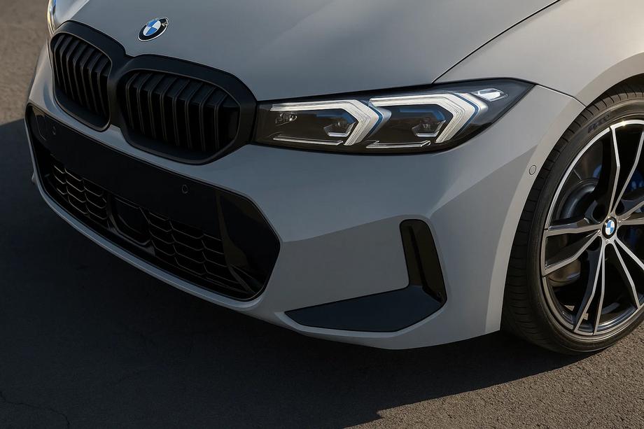 BMW 3 серия G20/G21 2018- гг. Ноздри 1 Bar (2022+, Черный Матовый) Image